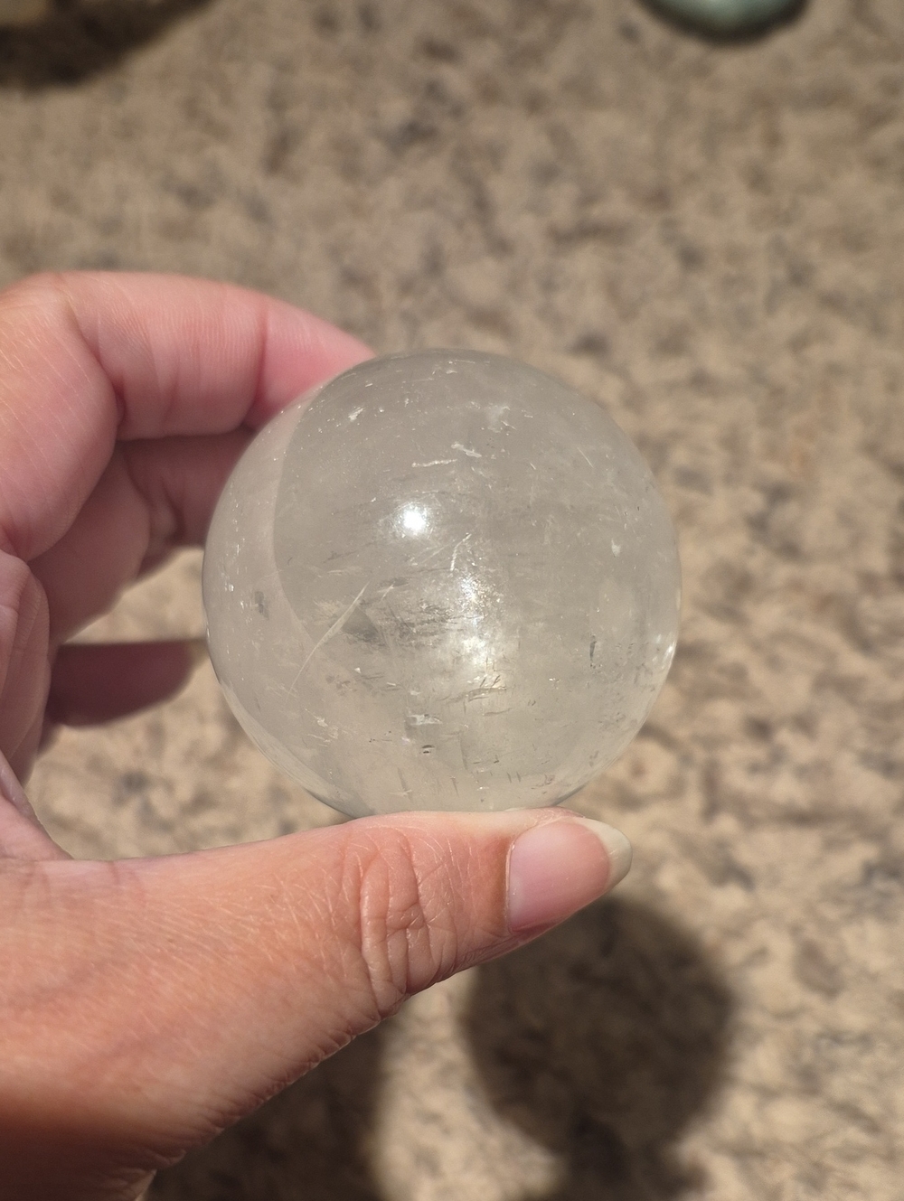 Optical Calcite Crystal Sphere Decorative Orb